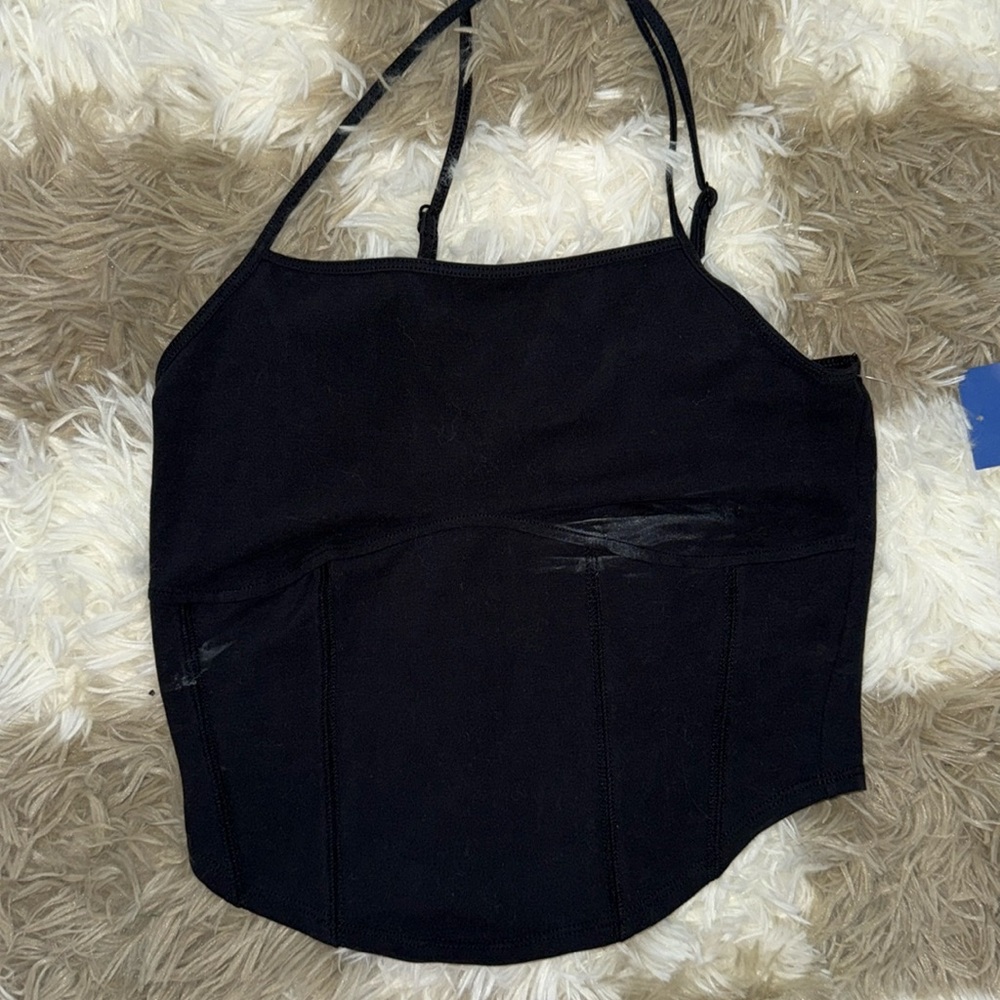 ☀️SUMMER CLEARANCE SALE☀️ Abound Black ‘corset’ Crop Top